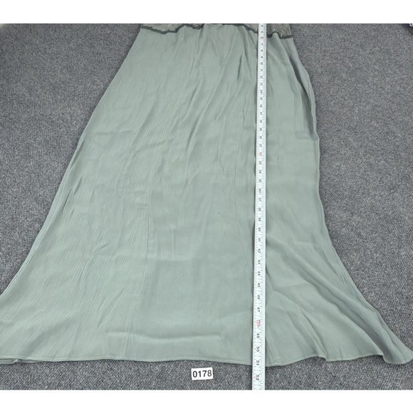 Vintage Spencer Alexis Maxi Dress Womens 10 Green Fairy Romantic 90s Y2K USA - Picture 5 of 11
